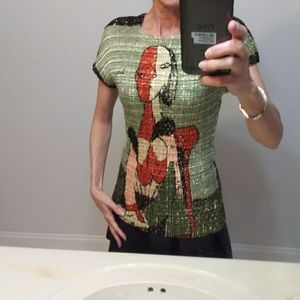 BOGOHO Picasso design crinkle sparkle metallic